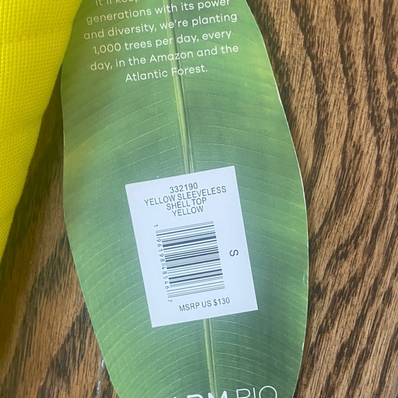 Farm Rio bright Yellow shell Top - Picture 2 of 5